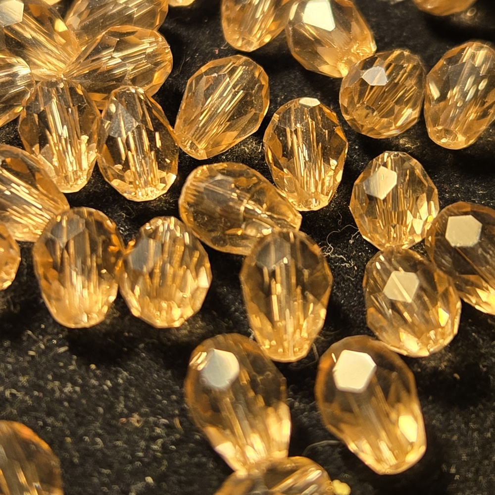 Elegant Gold Crystal Beads